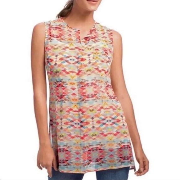 Cabi Avery multi colored sleeveless Aztec top - Picture 8 of 8